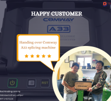 Empowering Connectivity: Handing Over the Comway A33 Splicing Machine